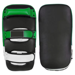 Protège-tibias en cuir respirant de qualité supérieure pour adultes, avec cible incurvée, durable, pour entraînement de frappe - Product Image 1