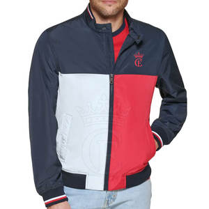 Chaqueta de bombardero personalizada de alta calidad de talla grande para hombre con cuello levantado posición de logotipo frontal de temporada de invierno - Product Image 1