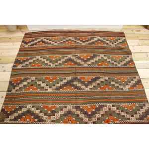 Alfombra Turca Grande, Alfombra Vintage de 5.2x9 pies, Alfombra de Lana Naranja - Product Image 3