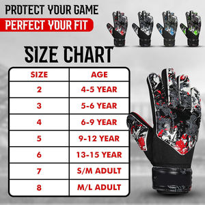 Gants de gardien de but de football fabriqués en usine professionnelle, en latex antidérapant, à doigts entiers, en tissu respirant, unisexe, vente en gros OEM - Product Image 6