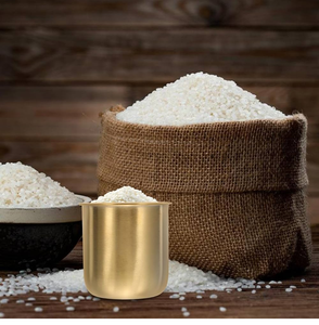 Taza medidora de arroz tradicional de latón Taza medidora de acero inoxidable Premium con cómodo - Product Image 5