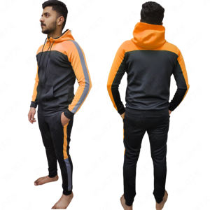 2 piezas cremallera Jogger Slim Fit fútbol personalizado para hombre Jogging algodón deportes hombres ropa deportiva chándal para hombre - Product Image 1