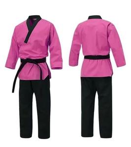 Uniforme de Taekwondo de Secado Rápido para Entrenamiento y Combate, Uniforme de Taekwondo de Color Sólido al por Mayor con Etiqueta Privada - Product Image 1