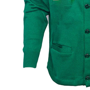 High Quality Acrylic Long Sleeve <b>Cardigan</b> for Women Knitted Casual Winter Sweater Embroidery Button Fraternities V Neck <b>Cardigan</b> - Product Image 3