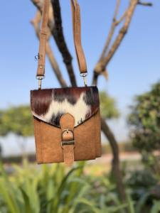 Sac à bandoulière en fourrure de vache occidentale, sac à main élégant, sac à bandoulière en cuir de vachette, fourrure de luxe, haute qualité, multi-usages, sac bohème - Product Image 3