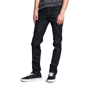 Noir Gris Denim Jeans Pantalon Hommes Automne Noir Bleu Foncé Straigh Hommes Jeans Pantalon Classique Caaual Coton Stretch Taille 40 42 44 - Product Image 6