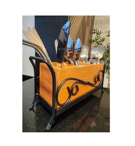 Modern design kitchen decor table top <b>cutlery</b> storage <b>stand</b> creative quality <b>cutlery</b> holder at best price by indian metal world - Product Image 4