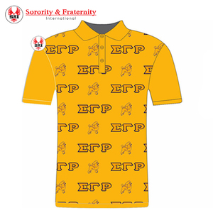 SGRho Sorority Casual escote abotonado Sigma Gamma Rho bordado emblema mujeres Divine Nine Polos Parafernalia - Product Image 2