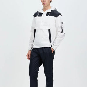 Vente en gros Coupe-vent imperméable blanc dernier design avec logo personnalisé Vestes coupe-vent softshell d'hiver en polaire pour hommes - Product Image 2