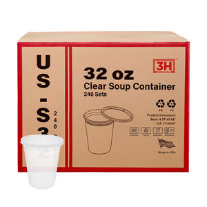 Contenedores Transparentes para Alimentos de 32 oz con Tapas (480 Unidades/caja), Aptos para Congelador y Microondas, Libres de BPA, Apilables, Herméticos, Organizadores de Restos de Comida - Product Image 5