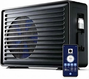 <b>Pool</b> <b>Heater</b> for Inground <b>Pools</b> and Above Ground <b>Pool</b> (28000 Gallons), 90000 BTU Electric <b>Pool</b> <b>Heater</b> Build-in Compressor - Product Image 1