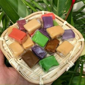 Bonbons au coco vietnamiens traditionnels de Ben Tre, bonbons au coco, au durian, aux cacahuètes et au gingembre, 1,92 oz, emballage de vente au détail ANGLE - Product Image 3