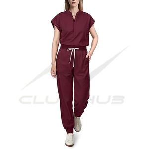 Ensembles de blouses médicales unisexes en polyester respirant tissé extensible – Vente en gros - Product Image 1