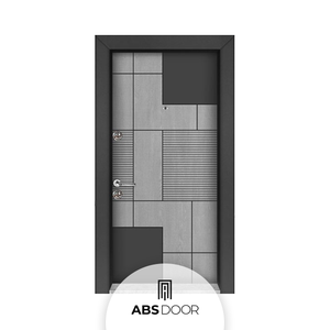 Puerta de Entrada de Alta Seguridad ABSDOOR, Acero Inoxidable Posmoderno, Aislamiento Térmico, Uso Interior, Elegante, para Apartamentos, Turquía - Product Image 1