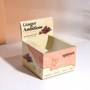 Custom Printed Luxury Packaging Boxes for Jerky Cookies <b>Cake</b> Cosmetics Skincare Tea Ginger Window Display Folding <b>Gift</b> <b>Box</b> - Product Image 1