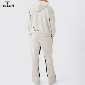 Nouveautés Survêtements respirants d'entraînement en polaire de gymnastique pour hommes, ensemble de deux pièces pour hommes, survêtement, jogging, pour hommes - Product Image 2