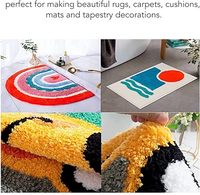 Fil à tapis touffeté 100 % acrylique 8 brins en gros, emballage personnalisé 200g/400g/600g pour pistolet à touffetage, machine à tisser et à broder