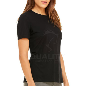 Camiseta de algodón 100% OEM para mujer, ropa de calle ecológica, estilo para verano, camiseta informal de punto de algodón a la venta - Product Image 3