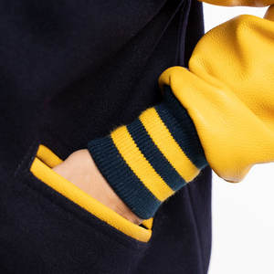 แจ็กเก็ตฤดูหนาวของผู้หญิงแขนยาวออกแบบเบสบอลด้วยผ้าฝ้ายถัก - Product Image 6