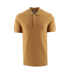 Hombres Casual para Polos High Street Style Transpirable Manga corta Verano Algodón 220g Tallas grandes Patrón sólido Precio barato - Product Image 1