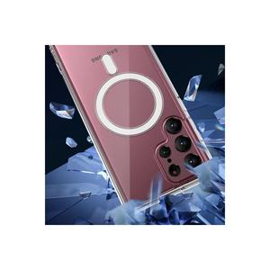 Coque de protection gaufrée Netzy pour Samsung Galaxy S22 Ultra compatible MagSafe, étui rigide transparent en PC et silicone TPU - Product Image 5