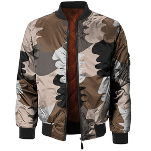 Chaqueta Casual de Invierno Cortavientos 100% Poliéster Diseño Personalizado de Moda Chaquetas Bomber con Estampado por Sublimación para Hombre Adulto - Product Image 5