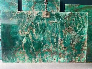 Granito Verde Amazonia de Lujo de Brasil, Granito Verde Esmeralda Retroiluminado, Diseño de Encimera y Mesa de Comedor, Granito Verde Hassan - Product Image 2