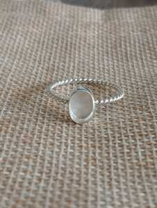 Anillo de banda de plata de ley 2025 auténtica de alta calidad 925, elegante forma ovalada, 4*6mm, 15*20mm, componente de hallazgos de joyería para mujeres y niñas - Product Image 5