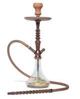 Vente en gros usine Narguilé moderne en verre de grande taille avec miroir, ensemble de chicha de bar, design personnalisé, aluminium de luxe FALAH HH50