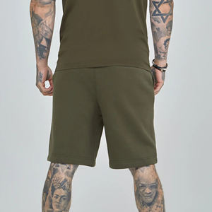 Venta al por mayor 100% algodón mens jogging corto personalizado 3D puff impreso Logotipo de peso pesado color sólido con bolsillos laterales mens Jogger - Product Image 5