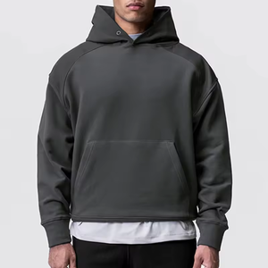 Custom Hoodies <b>Men's</b> hoodie fit boxy Heavy Weight Puff Printing Oversized Streetwear <b>Pullover</b> boxy cropped <b>Men</b> Hoodies - Product Image 1