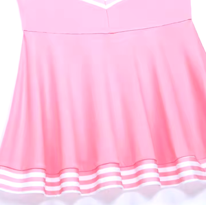 แฟชั่นไซส์พลัสทุกสี ราคาโรงงาน พิมพ์ลายดิจิทัล สีสันปรับแต่งได้ คุณภาพสูง ชุดเชียร์ลีดเดอร์ประดับเพชร ดีไซน์โดดเด่น - Product Image 4