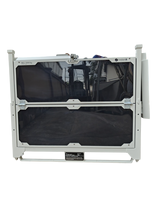 Cage de transport en acier thermolaqué robuste, taille personnalisée, empilable, pliable, verrouillable, pour usage industriel, capacité 500 kg