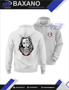 sweats à capuche <b>Demon</b> <b>Slayer</b> Unisex Anime <b>Hoodie</b> with Custom Logo Design Windproof Breathable Pocket Detail-Casual Anime <b>Hoodie</b> - Product Image 6