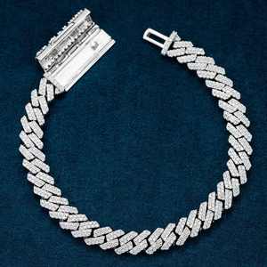 Ensemble Chaîne et Bracelet en Or 14K, Maille Cubaine 8MM VVS avec Forme Couronne, Cadeau - Product Image 4