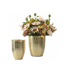 Vases à fleurs en métal au design moderne Vase décoratif de pièce maîtresse de table pour la décoration de fêtes et d'événements de mariage d'hôtel à la maison - Product Image 5