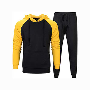 Venta al por mayor 95% poliéster 5% Spandex tejido de cuatro vías elástico ropa deportiva chándales para los hombres con dos bolsillos - Product Image 1