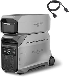 Pour la nouvelle station d'alimentation portable ECO-FLOW DELTA Pro 3, sorties 120V et 240V, 8000W, livrée avec panneau solaire et 2 batteries supplémentaires. - Product Image 2