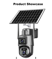 Cámara de Seguridad Inteligente V380 Pro 4G con Energía Solar para Exteriores, con Seguimiento por IA, Audio Bidireccional, Almacenamiento en la Nube y Luz de Alarma