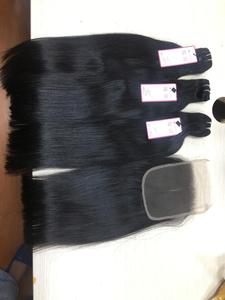 Mechones de pelo de trama, cabello virgen 100%, todas las cutículas, alineación, sin enredos, sin caída, liso, ondulado, rizado, con cierre de encaje y frontal - Product Image 4