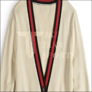 Cardigan Homme Nouvelle Collection Respirant Anti-Plis Col V Manches Longues Coupe Droite Laine/Nylon Bouton Unique Motif Patchwork Dentelle Hiver - Product Image 4