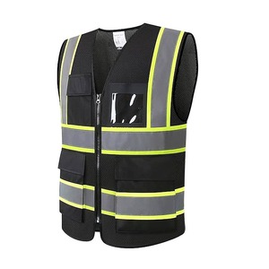 Chaleco de Seguridad de Alta Visibilidad para Trabajo en Carreteras al Aire Libre, Ropa de Malla con Logotipo Personalizado, Reflectante, Impermeable, Certificado CE - Product Image 2