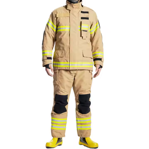 Vêtements anti-feu, combinaison de <span class=keywords><strong>pompier</strong></span> avec capuche, combinaison de protection contre les chutes de cendres, matériau standard, résistant au feu jusqu'à 300 degrés, équipement de sauvetage incendie, veste de combinaison - Product Image 6