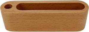 2Pcs Beech Wood Business <b>Card</b> Holder for Office Tabletop <b>Display</b> Business <b>Card</b> <b>Stand</b> for Front Desk with Pen Holder - Product Image 6