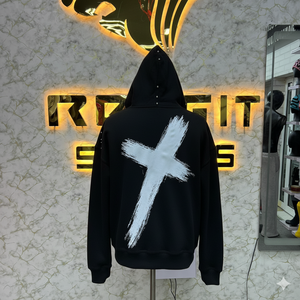 Diseña Tu Propio Estilo, Sudadera con Capucha Bordada de Invierno, Personalizada con Impresión, 100% Algodón, Felpa Ecológica, Unisex - Product Image 2