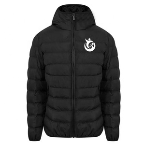 Veste bomber d'hiver pour homme CardiacSports High Street, à capuche, col montant, logo imprimé par transfert thermique sur le devant, coupe ajustée, en PU - Product Image 5