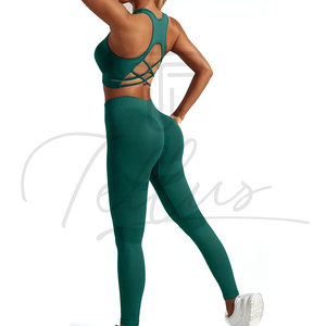 Conjuntos Deportivos de Invierno para Mujer, para Gimnasio, Fitness, Yoga, Casuales, Holgados, Antibacterianos, de Algodón y Fibra de Bambú, hasta la Rodilla - Product Image 1