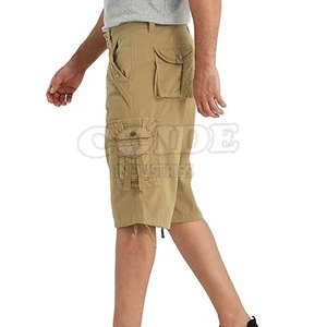 Pantalones vaqueros para hombre con logotipo personalizado pantalones cortos vaqueros ajustados hasta la rodilla a la moda Pantalones cortos vaqueros para hombre personalizados - Product Image 3