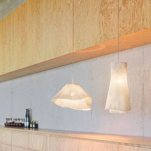 โคมไฟระย้าแบบช่างฝีมือสำหรับโรงแรมปรับความสูงได้สีอัดจีบทำจากเหล็กสวยงามปรับความสูงได้สำหรับรับประทานอาหารบูติกคาเฟ่การตกแต่งภายในอื่นๆ - Product Image 5