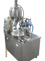 Machine semi-automatique rotative de haute précision pour le remplissage de sachets de pâtes, gelées, lotions corporelles, dentifrices, crèmes, onguents, produits cosmétiques et produits chimiques